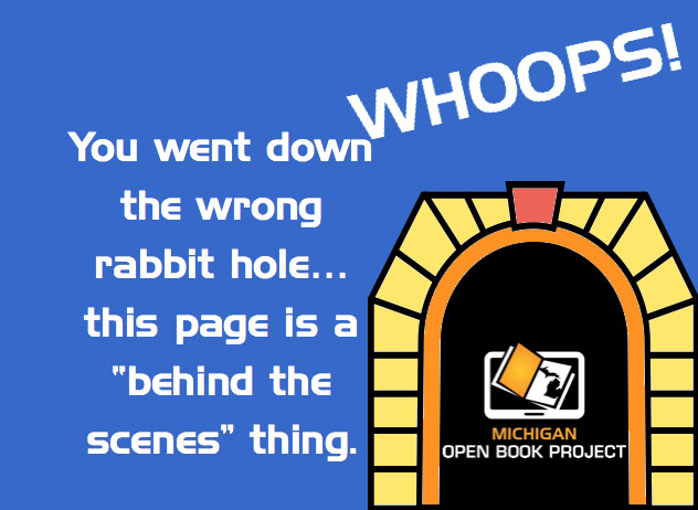 Image for a page that does not exist - in this case reading "Whoops!  You went down the wrong rabbit hole!  This page is a "behind the scenes" t
