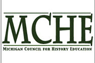 Four letters MCHE representing Michigan Council for History Education